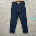 【中古】ORIGINAL WEAR ブルー ボタンフライ デニムジーンズパンツ 46 実寸W33in USA 海外輸入 古着 SK10496(4)