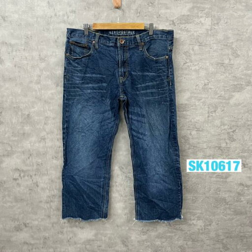 【中古】AEROPOSTALE ブルー ジップフライ デニムジーンズパンツ 36/32 実寸W37in USA 海外輸入 古着 SK10617 【中古】AEROPOSTALE ブルー ジップフライ デニムジーンズパンツ 36/32 実寸W37in USA 海外輸入 古着 SK10617