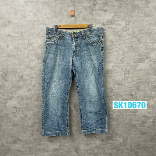 【中古】Easy Wear ライトブルー ジップフライ デニムジーンズパンツ 七分丈 46 実寸W36in USA 海外輸入 古着 SK10670 【中古】Easy Wear ライトブルー ジップフライ デニムジーンズパンツ 七分丈 46 実寸W36in USA 海外輸入 古着 SK10670