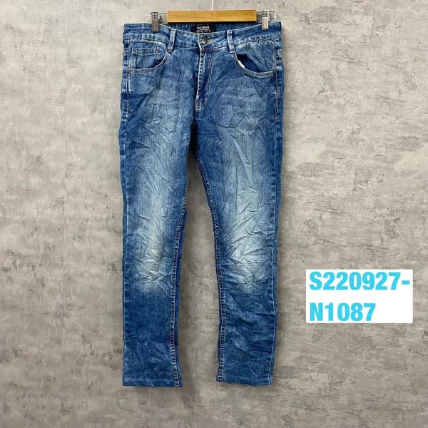 【中古】PULL&BEAR ライトブルー ジップフライ デニムジーンズパンツ 32 実寸31in USA 海外輸入 古着 S220927-N1087