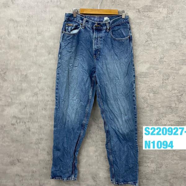 【中古】authentic DENIM ブルー LOOSE FIT ジップフライ デニムジーンズパンツ レディース 12 実寸 30in USA 海外輸入 古着 S220927-N1094