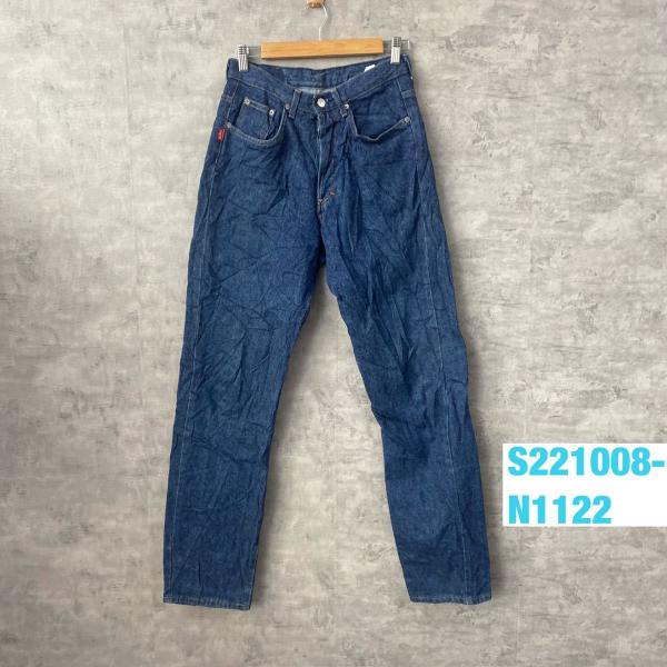 【中古】OBER ブルー ボタンフライ デニムジーンズパンツ W38L82 実寸27in USA 海外輸入 古着 S221008-N1122