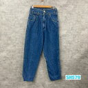 【中古】MIXED BLUES ブルー ジップフライ ハイウエスト デニムジーンズパンツ レディース 9 実寸W26in RN11935USA 海外輸入 古着 ...