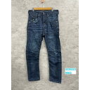 【中古】CORE BY JACK&JONES STAN ANTI FIT ブルー ボタンフライ ワーク デニムジーンズパンツ 実寸W31in USA 海外輸入 古着 S220323-H663