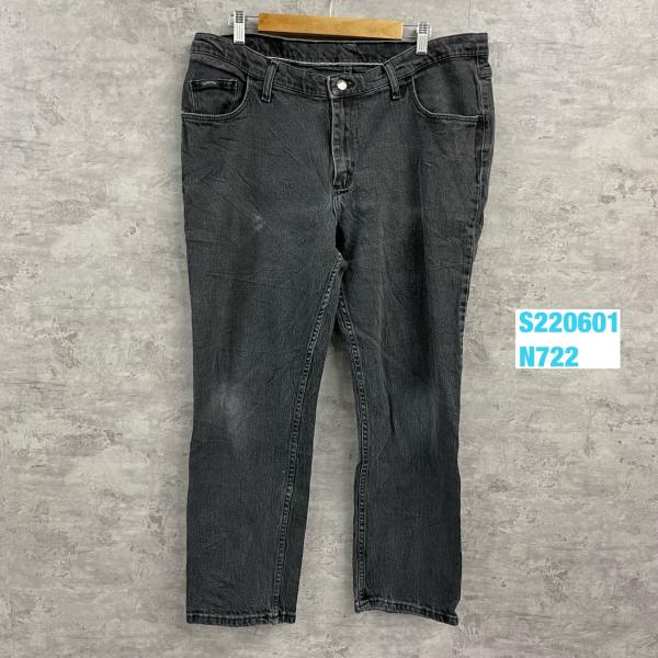 【中古】DENIM RIDERS ブラック ジップフライ デニムジーンズパンツ 18WP 実寸W38in 157224E USA 海外輸入 古着 S220601-N722