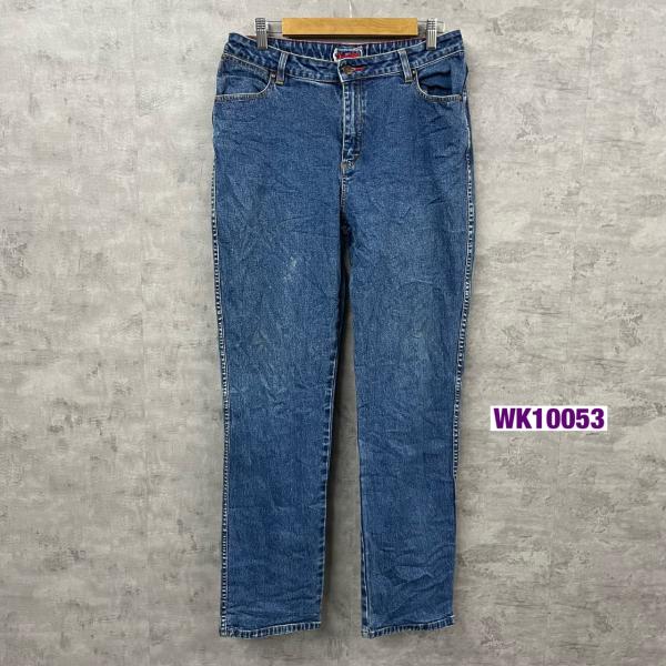 【中古】Wrangler ブルー ジップフライ デニムジーンズパンツ 11/12x32 実寸W30in 18MWZSW USA 海外輸入 古着 WK10053