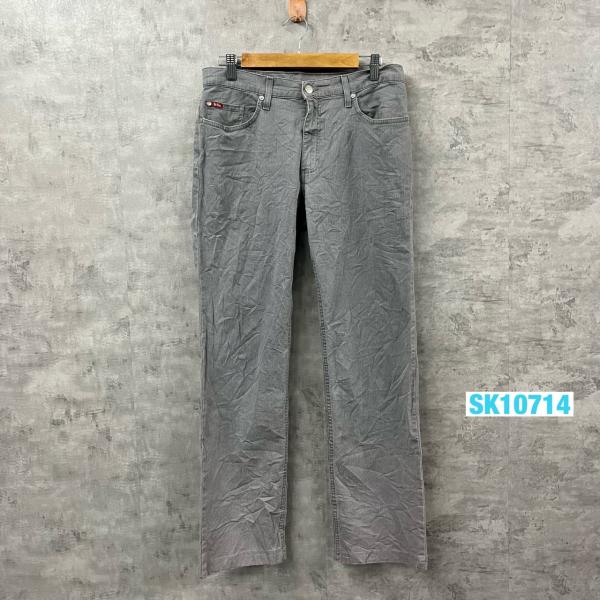 【中古】Lee Cooper グレー ジップフライ デニムジーンズパンツ 春夏 実寸W30in USA 海外輸入 古着 SK10714