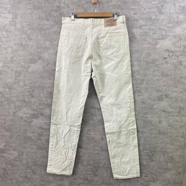 【中古】Lee Cooper LC12 WORKMASTER ホワイト ジップフライ カラーデニムジーンズパンツ 実寸33in USA 海外輸入 古着 AS012