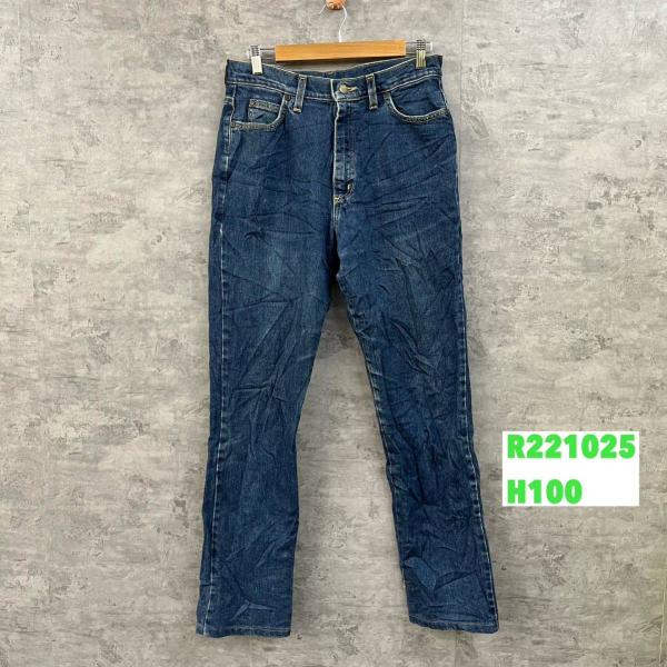 【中古】【早いもの勝ち！最大2,000円OFFクーポン有】Lee JEANS PREMIUM QUALITY ブルー DALLAS ジップフライ デニムジーンズパンツ 黒タグ 33-33 実寸W30in 1137141 USA 海外輸入 古着 R221025-H100