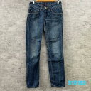 【中古】HILFIGER DENIM ブルー RACHEL REGULAR LOW WAIST STRAIGHT REG ジップフライ デニムジーンズパンツ レディース 実寸W30in USA 海外輸入 古着 S10163