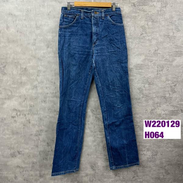 【中古】Wrangler ブルー ジップフライ デニムジーンズパンツ 実寸W29in USA 海外輸入 古着 W220129-H064