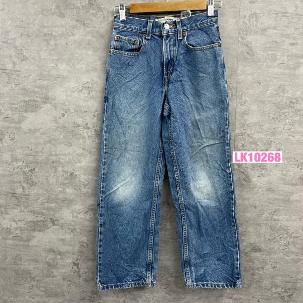 【中古】Levi's569R ブルー ルーズストレート ジップフライ デニムジーンズパンツ レディース 11 実寸W30in 424650221 USA 海外輸入古着 LK10268のサムネイル