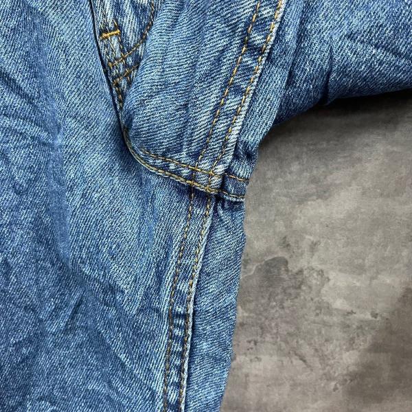 【中古】Levi's505R ブルー ジップフライ レギュラー デニムジーンズパンツ W31L30 実寸W31in 赤タブ 005054891 USA 海外輸入 古着 LK10019