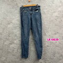 【中古】Levi's DENIZEN ブルー ジップフライ デニムジーンズパンツ レディース 6L/C 実寸W27in 4100251903 USA 海外輸入 古着 LK10039(4)