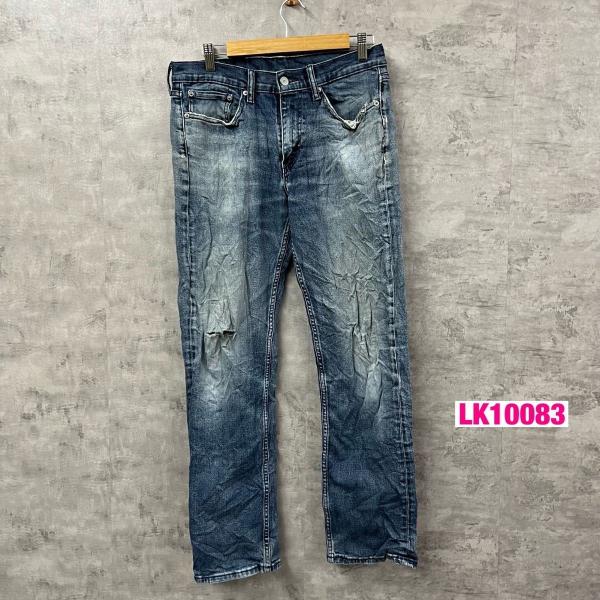 【中古】Levi's514TM ブルー ジップフライ デニムジーンズパンツ W32L32 実寸W31in 赤タブ 005140725 USA 海外輸入 古着 LK10083