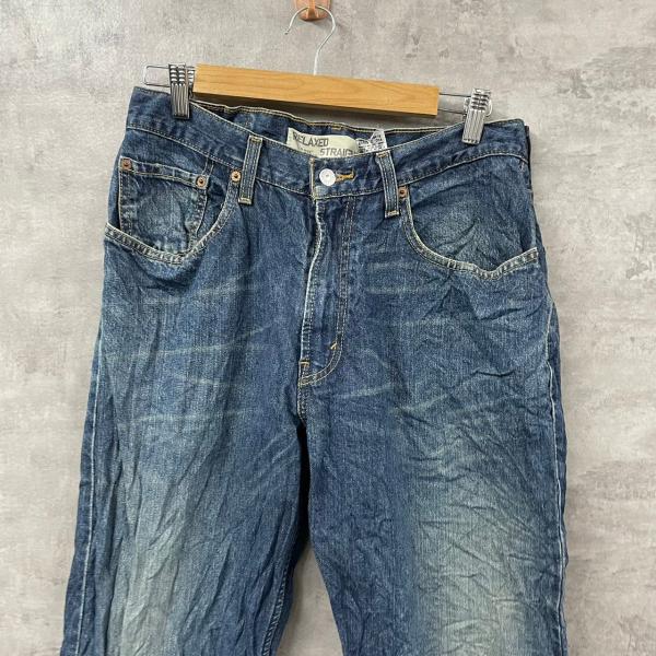 メンズ アメリカン ストリート レトロ ノスタルジック ウォッシュド スプラッシュ インク ダメージ ジーンズ ストレート レッグ フレア パンツ