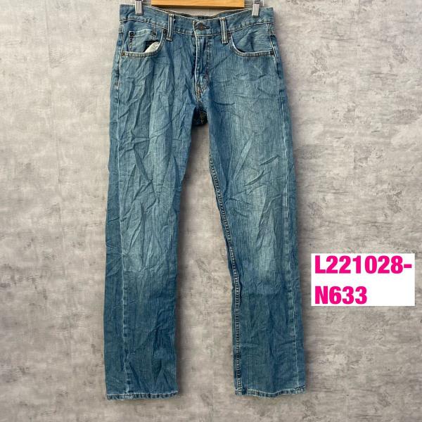 【中古】Levi's559 ブルー ジップフライ デニムジーンズパンツ W30L34 実寸W32in 赤タブ 00559-0733 USA 海外輸入 古着 L221028-N633