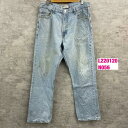 【中古】Levi's505 ライトブルー ジップフライ レギュラー デニムジーンズパンツ W36L32 00505-4834 USA海外輸入 古着 L220120-N056