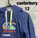 【中古】canterbury Uglies ネイビー 12 フーディー フード パーカー 長袖 カンガルーポケット 裏起毛 USA 海外輸入古着 T10029