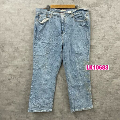 【中古】Levi's550TM ライトブルー リラックスブーツカット デニムジーンズパンツ 22S 実寸W40in 大きいサイズ 赤タブ 095553102 古着 LK10683 【中古】Levi's550TM ライトブルー リラックスブーツカット デニムジーンズパンツ 22S 実寸W40in 大きいサイズ 赤タブ 095553102 古着 LK10683