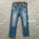 【中古】AMERICAN EAGLE ブルー スリムストレート ジップフライ デニムジーンズパンツ 32/34 実寸W34in 7027300913 USA 海...