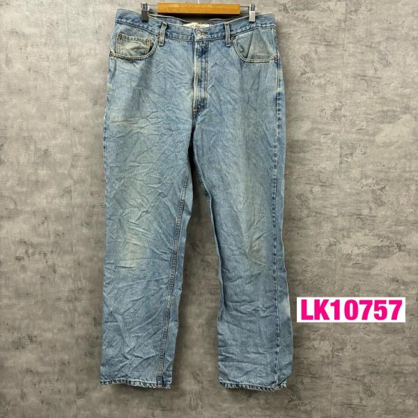 【中古】Levi's リーバイス 550TM デニムジーンズパンツ ライトブルー リラックス ジップフライ W36L32 実寸W36in 赤タブ 005504891 USA LK10757
