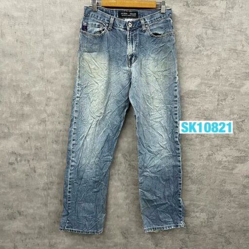 【中古】GUESS ゲス JEANS デニムジーンズパンツ ライトブルー ORIGINAL DESIGN ジップフライ W29L32 実寸W30in USA SK10821 【中古】GUESS ゲス JEANS デニムジーンズパンツ ライトブルー ORIGINAL DESIGN ジップフライ W29L32 実寸W30in USA SK10821