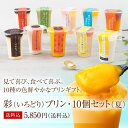 【送料込】プレミアム プリン 彩(いろどり)プリン10個セット(夏) 95ml/1個 お祝い ギフト お中元 内祝い