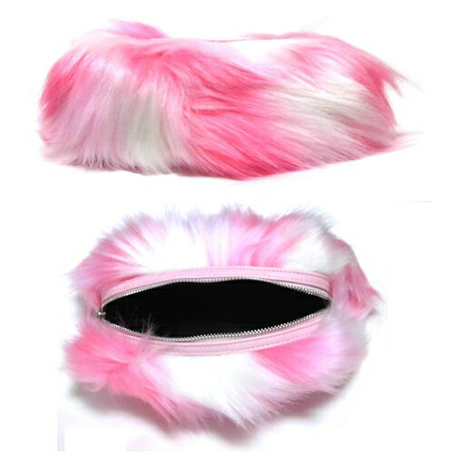 【在庫限り】skinnydip スキニーディップ メイクアップバッグ ピンクフェイクファー 化粧ポーチ Pink Fluffy Make Up Bag メイクバッグ ファーバッグ コーデ 冬 スマホポーチ 軽め ファーポーチ レディース 秋冬 コスメ かわいい ファーペンケース 海外ブランド