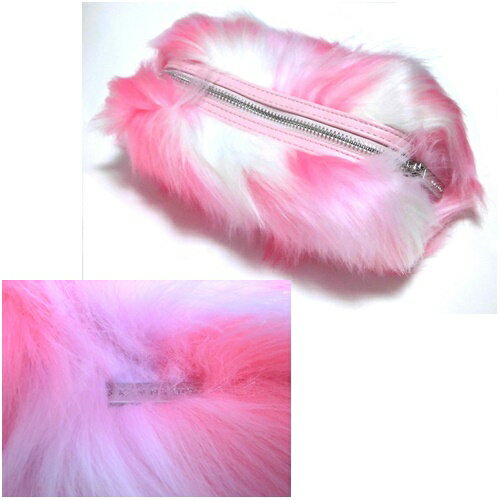 【在庫限り】skinnydip スキニーディップ メイクアップバッグ ピンクフェイクファー 化粧ポーチ Pink Fluffy Make Up Bag メイクバッグ ファーバッグ コーデ 冬 スマホポーチ 軽め ファーポーチ レディース 秋冬 コスメ かわいい ファーペンケース 海外ブランド