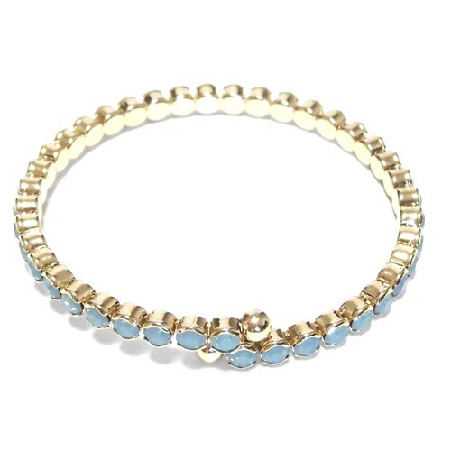 バングル レディース やや 太め Sugar Bean Jewelry シュガービーンジュエリー イエロー ゴールド オープンバングル カーブ ブレスレット セ...