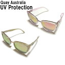 Quay Eyeware Australia キーアイウェアオーストラリア サングラス mygirl pearl gold ・pink pink ミラーレンズ 可愛いキャッツアイサングラス ゴールド ピンク 2色からお選びください UVカット 紫外線カット 人気 おしゃれ お洒落 かわいい 海外ブランド