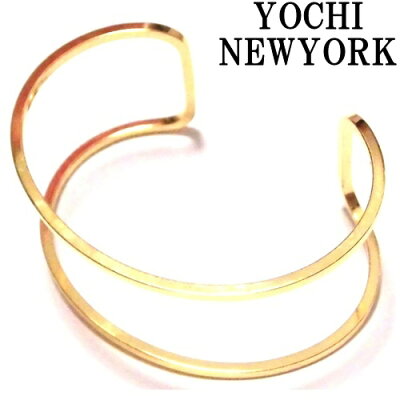 YochiNEWYORKヨキニューヨークカフwidedomecuffバングルゴールド幅広レディースシンプルブレスレットバングル個性的なデザインブランド海外ブランド