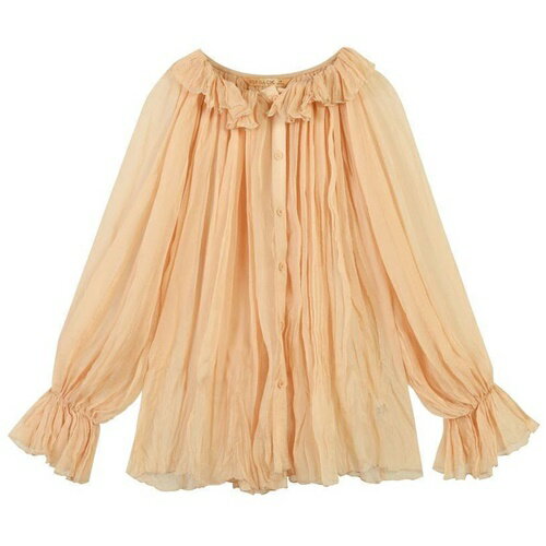 【楽天市場】ELF SACK エルフサック シフォンブラウス レディース ベージュ ベルスリーブ 長袖 Bell Sleeve Chiffon