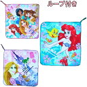 ループ付きタオル ループタオル キャラクター Disney ディズニー リトルマーメイド アリエル ラプンツェル プリンセス 手拭きタオル 男の子 女の子 名書...