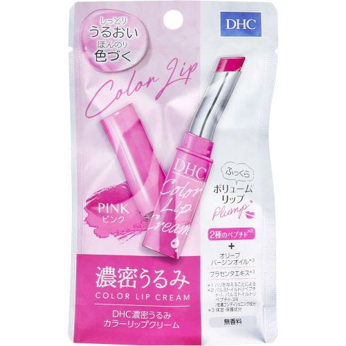 DHC 濃密うるみ カラーリップクリーム ピンク 無香料 1.5g 日本 カラーリップスティック ( リップクリーム 色付き リップスティック カラーリップクリーム カラーリップ 保湿 保護 乾燥肌 リップケア 唇ケア 口紅 唇の乾燥 うるおい リップ 色付きリップ