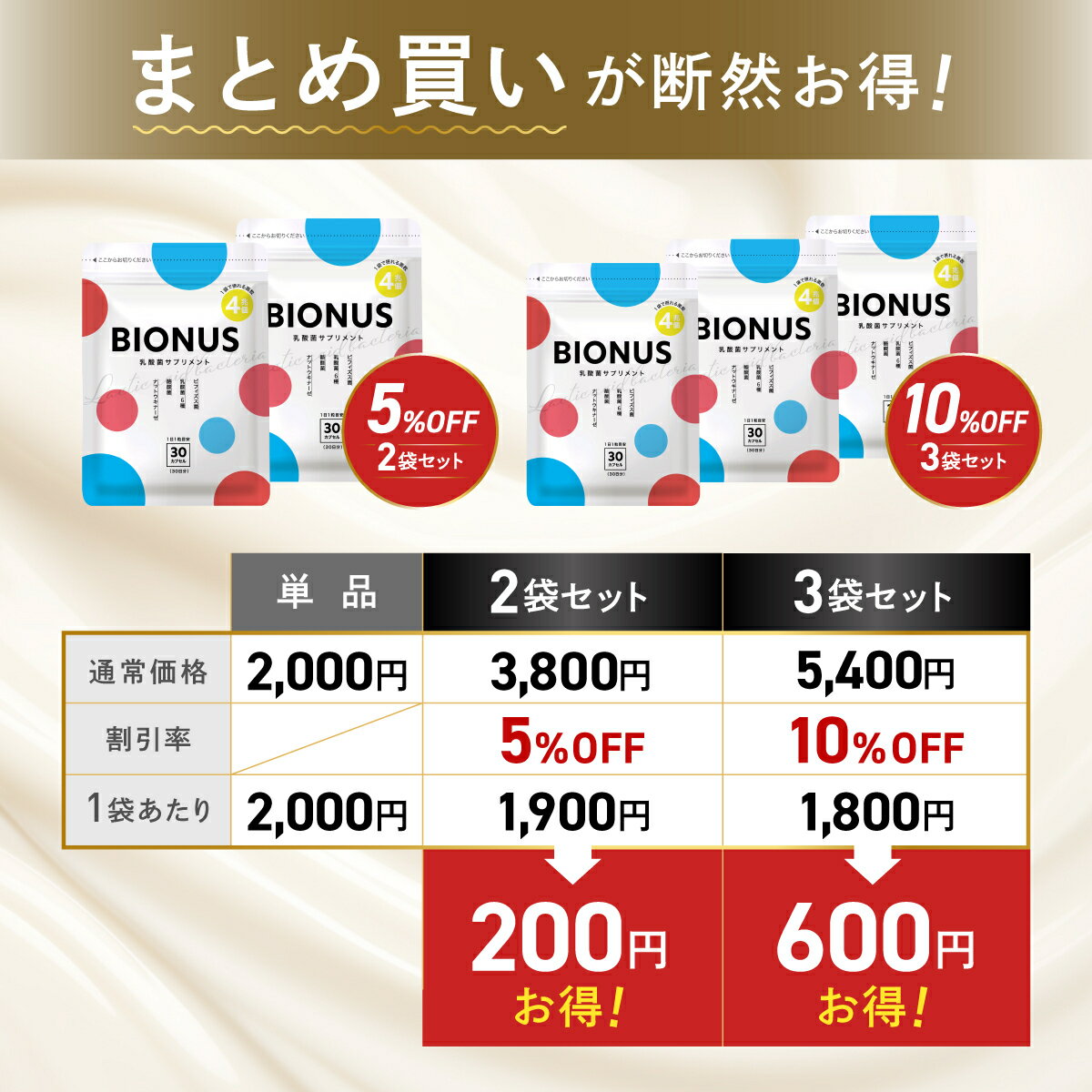 乳酸菌 サプリ ビオナス 酪酸菌 30日分 ビフィズス菌 短鎖脂肪酸 ナットウキナーゼ オリゴ糖 善玉 菌 ダイエットサプリ 乳酸菌サプリ 女性 ダイエット 乳酸菌 サプリメント
