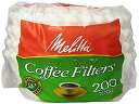 Melitta メリタ 8から12カップ用 バスケットタイプ コーヒーフィルター 200枚 Basket Coffee Filters White (8 to 12-Cup) 200-Cou