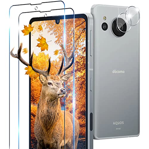 【2+2枚セット 指紋認証対応】 用 AQUOS Sense8 SHG11 SH-54D / AQU ...