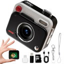 ミニカメラ キーホルダー レトロカメラ 高画素Lo-Fi画質 エモいカメラ 1080P動画撮影 トイカメラ 大人向け キッズカメラ 子供用 ミニレトロカメラ ミ...