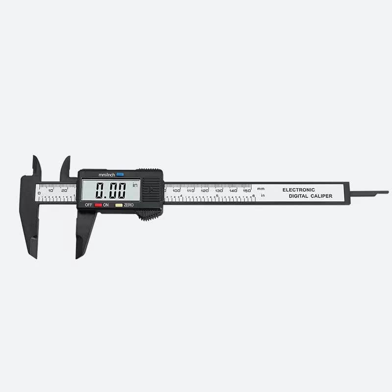 デジタル ノギス 0-150mm カーボンファイバー 大画面 LCDディスプレー 精密作業 大工DIY 測定工具 外径..