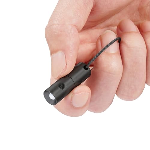 ミニ懐中電灯 電池式 長さ33mm KF00BK キーライト 小型 led チタン合金製 フラッシュライト 超ミニサイ..