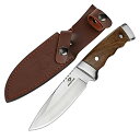 ナイフ シースナイフ フルタング構造 全長225mm 天然ウッドハンドル 【ケース付き】MOSSY OAK