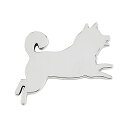 車 犬 ステッカー 柴犬 エンブレム イヌ おしゃれ かわいい キャラクター アクセサリー 動物 外装 3D 金属 防水 バッジ カーステッカ