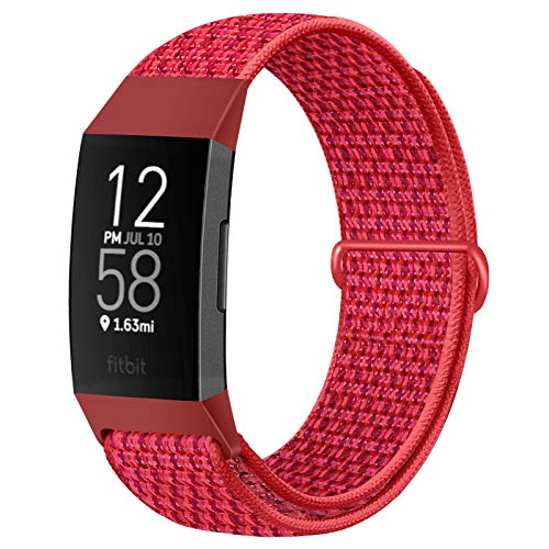 Fitbit Charge 4 / Fitbit Charge 3 / Charge 3 SE バンド ナイロンスポーツバンドブレスレット通気性..