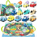 建設車両 車おもちゃ ショベルカー ブルドーザー 子供 おもちゃ ミニカーセット はたらく車 作業車両 砂場セット 12セット 収納ケー