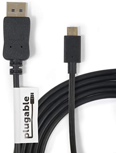 USB-C - DisplayPort 変換ケーブル 1.8m（4K 3840x2160@60Hz に対応）DisplayPort 代替モード対応 Plugable