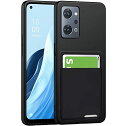 Oppo Reno9 A ケース Oppo Reno7 A ケース 背面収納 耐衝撃 カード収納 薄型 軽量 TPU カバー ストラップホール付き 黄変防止 指紋防