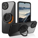 Aquos wish 4 ケース 透明 360°回転スタンド Magsafe対応 耐衝撃 リング Aquos wish4 クリア ケース ワイヤレス充電対応 傷に強い背