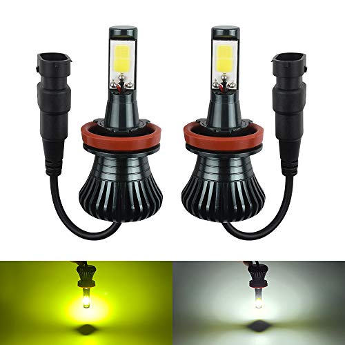 LEDフォグランプ H8 H11 H16 LED フォグ バルブ レモンイエロー ホワイト 2色切り替え LEDバルブ 12V 車用 LED フォグランプ イエロ